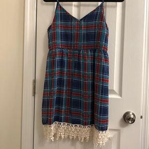 NWT Francesca’s Plaid Dress!